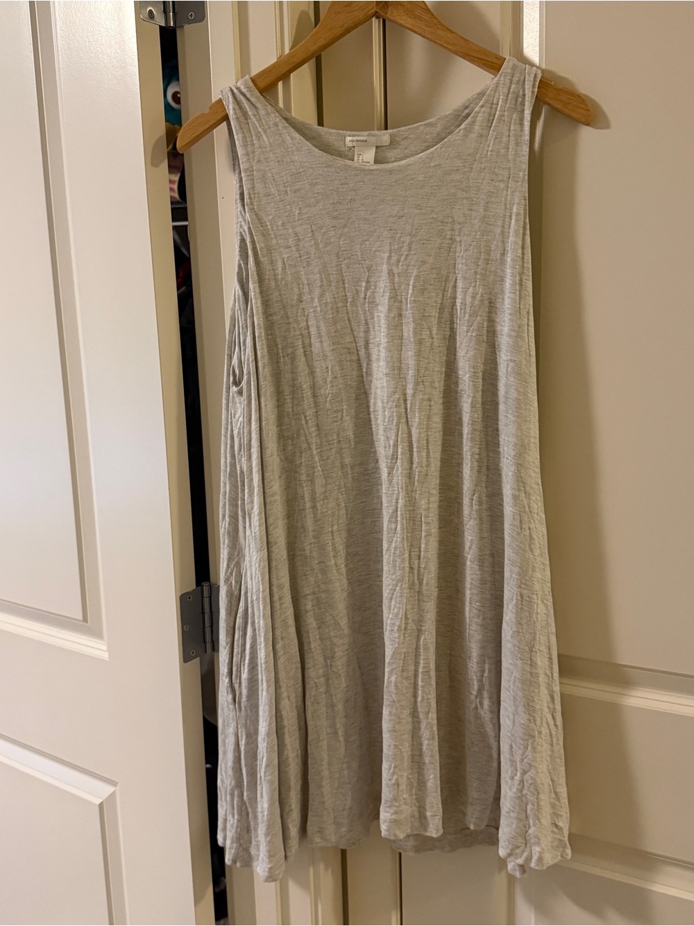 H&M Light Gray Swing Sleeveless Dress